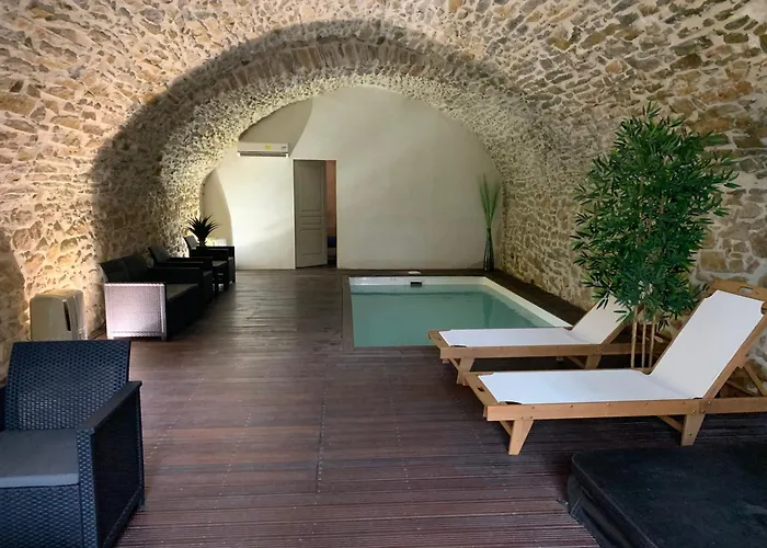 Mas En Pierre Avec Piscines Intérieure&extérieure *