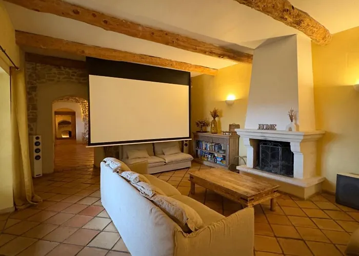 Villa Mas En Pierre Avec Piscines Intérieure&extérieure
